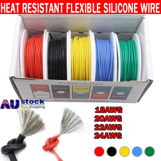 HEAT RESISTANT ELECTRICAL Tinned Flexible Silicone Wire Stranded Cable ...
