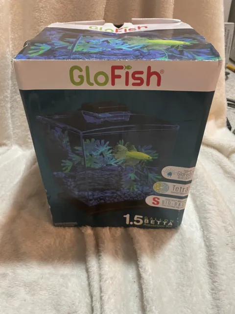 Read Descrip Tetra Cube Aquarium Kit Fish Tank with Filter LED Light  1.5 Gallon