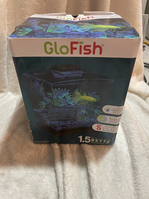 Read Descrip Tetra Cube Aquarium Kit Fish Tank with Filter LED Light  1.5 Gallon