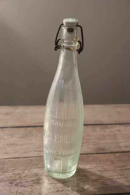 Autres & non classés - bouteille complète en verre avec son bouchon  porcelaine et son joint Limonade Jérémie Seux à Annonay Ardèche.