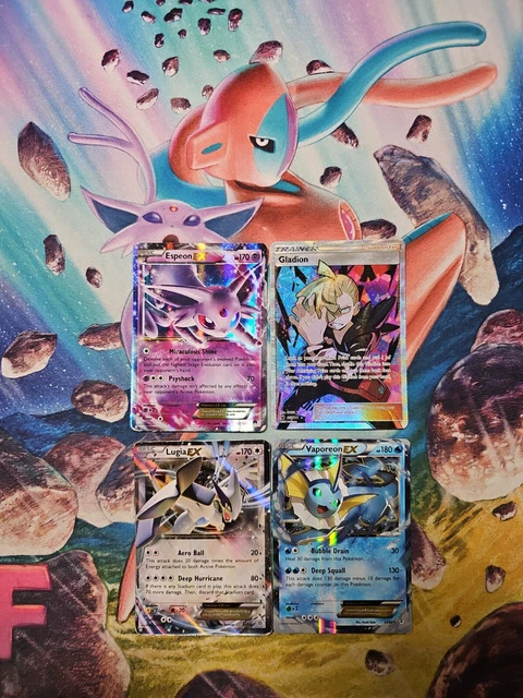 Pokemon Cards Ultra Rare EX Full Art Trainer Vintage Damaged