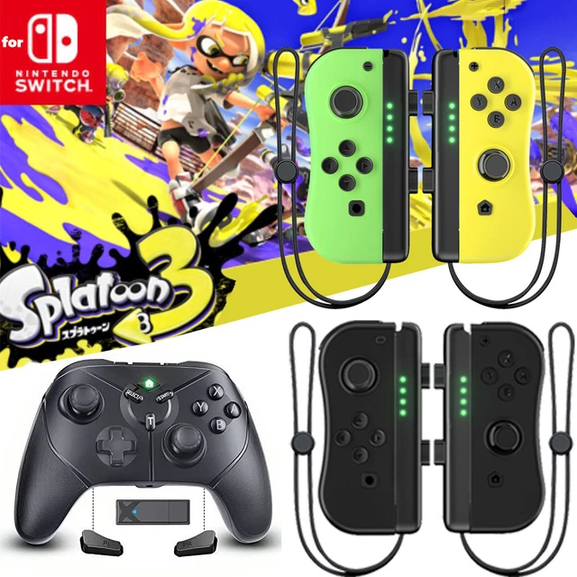 for Nintendo Switch Joy Con Controller 1 Pair Neon Wireless / Pro Gamepad Joypad