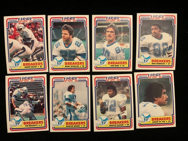 1984 Topps USFL Football NEW ORLEANS BREAKERS singles  - pick from list - Nrmt+