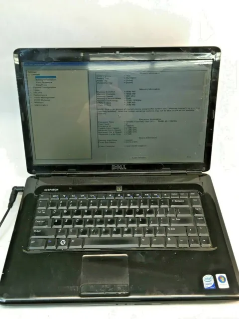 DELL Inspiron 1545 Laptop For Parts DIM LCD Screen BOOTS NO HDD/Charger JR