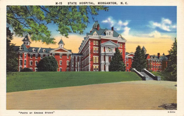 State Hospital Postcard Morganton North Carolina