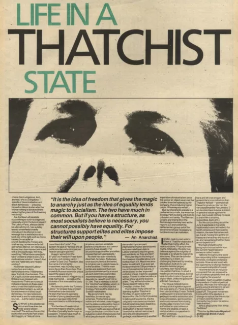 28/5/83 Article & Picture. Margaret Thatcher Election 83 Life In A Thatchist