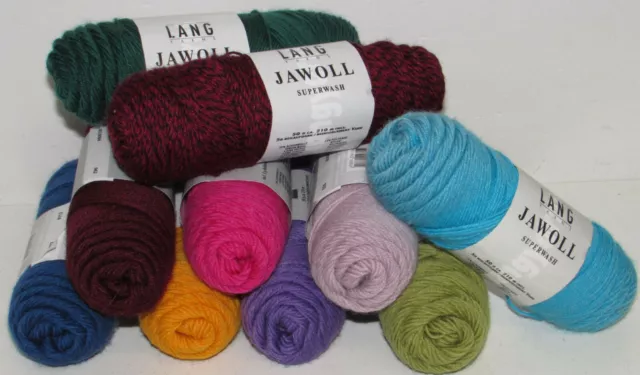 Lang Yarns Jawoll Superwash Sockenwolle uni, Mengenrabatt 3-7 %, Musterbilder