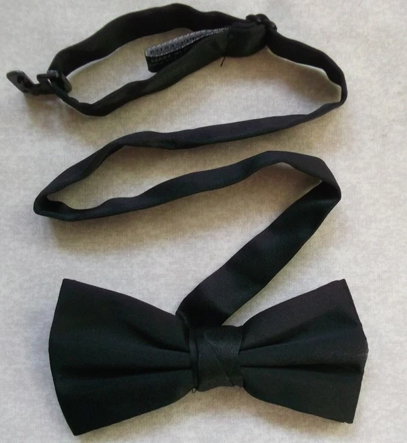 Bow Tie MENS Dickie Bowtie Retro Adjustable BLACK Vintage
