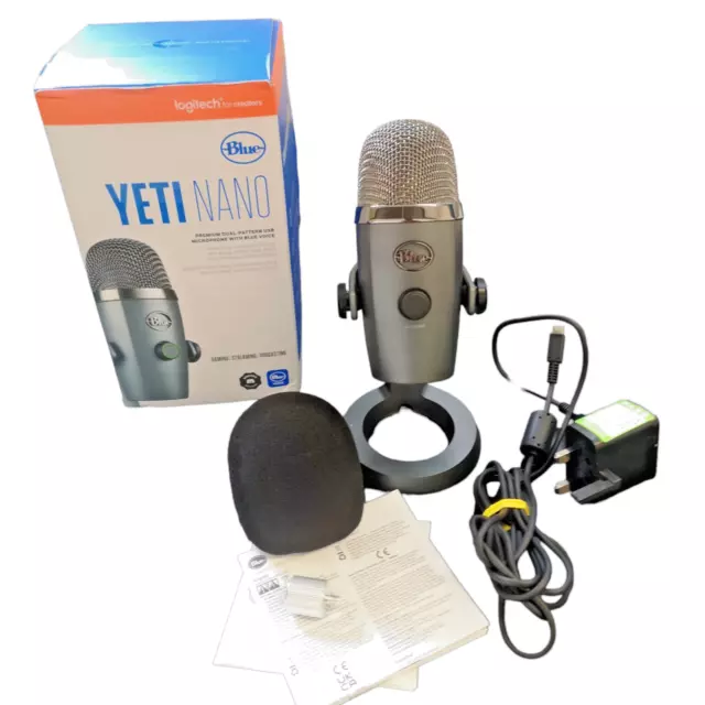 Logitech Blue Yeti Nano Microphone - Streaming- Podcasting Boxed