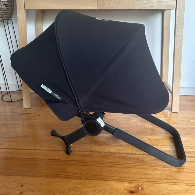 Bugaboo Donkey 2 Black Hood Sun Canopy Also Fits Donkey 1 /Donkey 3/ Donkey 5