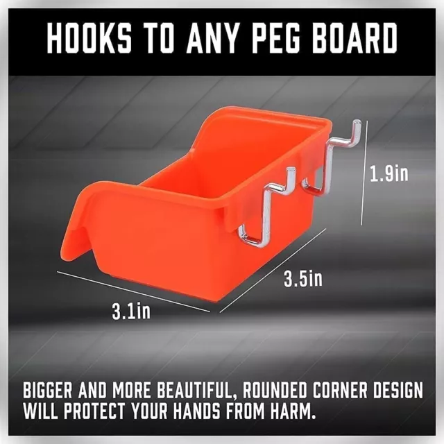 HORUSDY 150-Piece Pegboard Hooks Set, Pegboard Accessories Peg Board Assortment 2