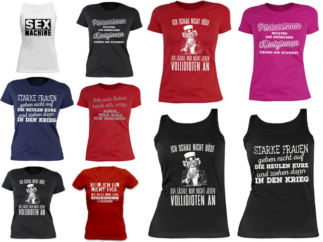 DAMEN SPRÜCHE TSHIRT sexy Frauen kurvige Frauen Starke Frauen