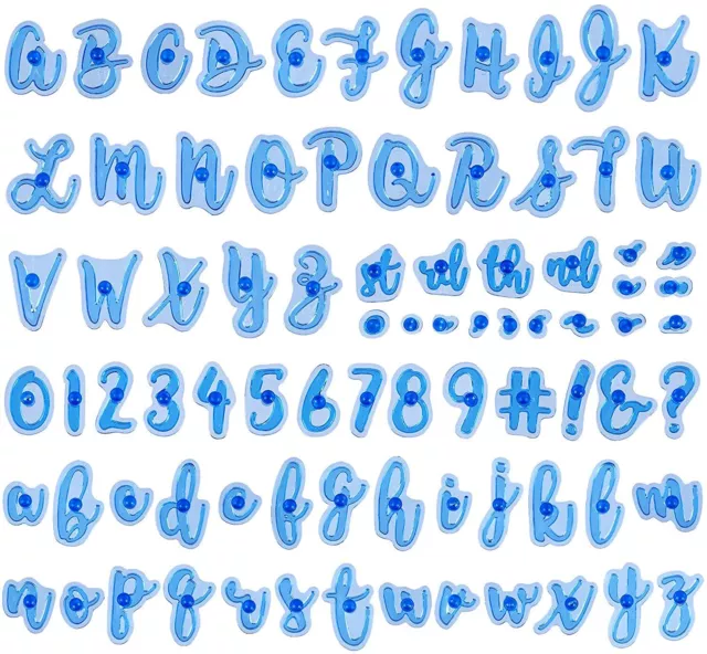 DIY Alphabet Zahl Buchstaben Kuchen Form Cookie Keks Stempel Präge Cutter Form