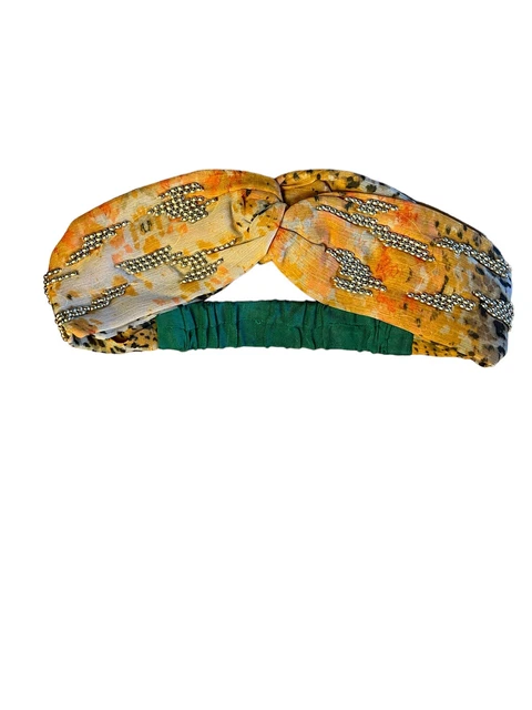 ANTHROPOLOGIE NWT HEADBAND Namjosh Leopard Beaded Twist  display picture 1