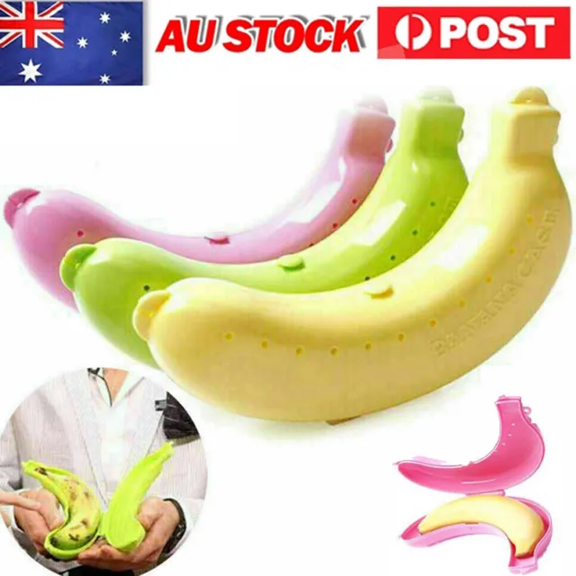 Banana Guard Case Holder Carrier Storage Fruit Lunch Box Protector Containers AU