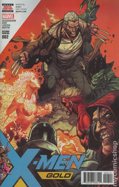 X-Men Gold #2C Syaf Variant 2nd Printing VF 2017 Stock Image