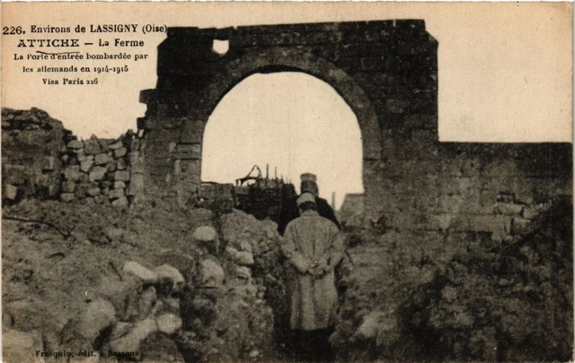 MILITARY CPA Environs de Lassigny-Attiche, La Ferme (316707)