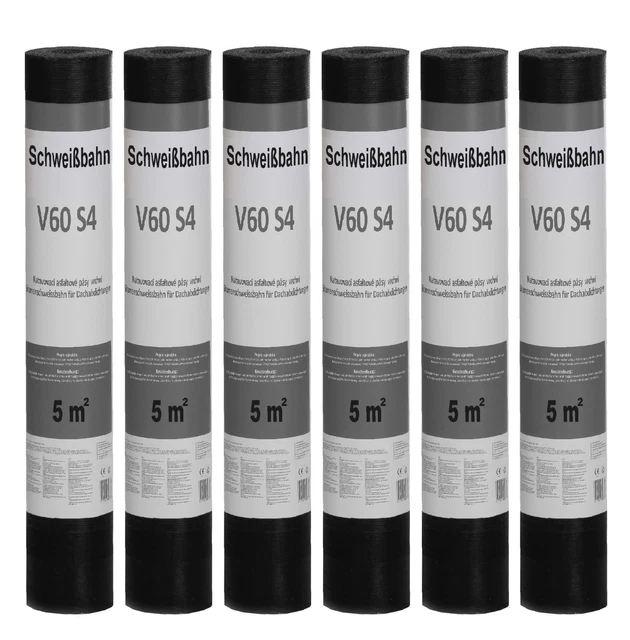 Bitumen-Schweißbahn V 60 S4 Talkumiert 5 X 1 M = 5 M² Schwarz-grau Kaufen | Globus Baumarkt