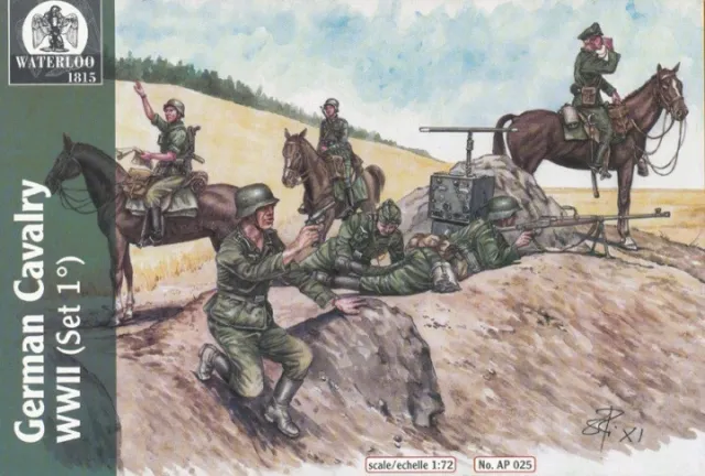 Waterloo 1815 AP025 - 1:72 German Cavalry WWII (Set 1) - Neu