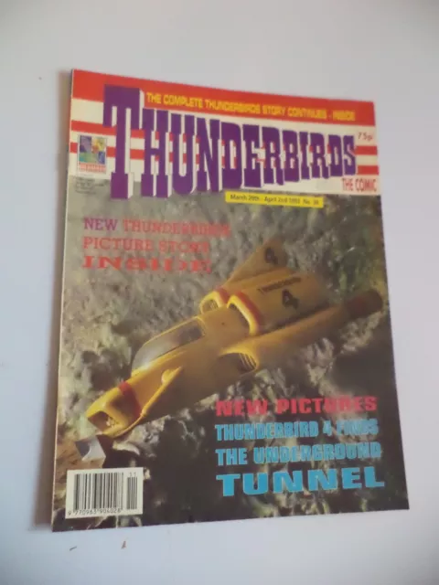 Thunderbirds The Comic Magazine No 38 Old Vintage Magazine 20 March - 2 Apr 1993