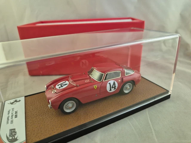1:18 BBR FERRARI 340Mm 4.1L #14 24H Le Mans 1953 Farina
