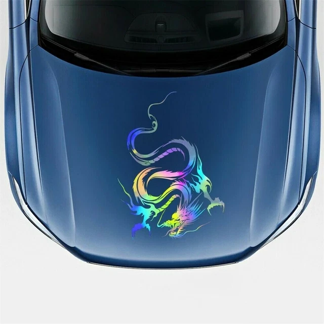Express Your Style with Dragon Totem Design Vinyl Sticker for Car Hood