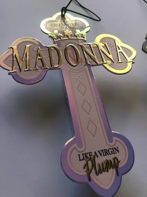 Madonna Celebration Tour lip Gloss Plumping Make Up Necklace Cross Sold Out!