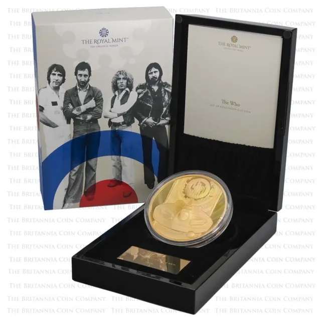 2021 Royal Mint Music Legends The Who Gold Proof One Kilo 1kg Gold Coin