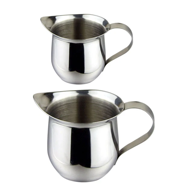 2 piezas leche café café con leche tipo árbol bola acero inoxidable café taza de aspecto