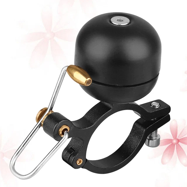 Sonnette De Vélo WEST BIKING - Aluminium étanche - Mini Format - Anneau Noir - Corne Puissante