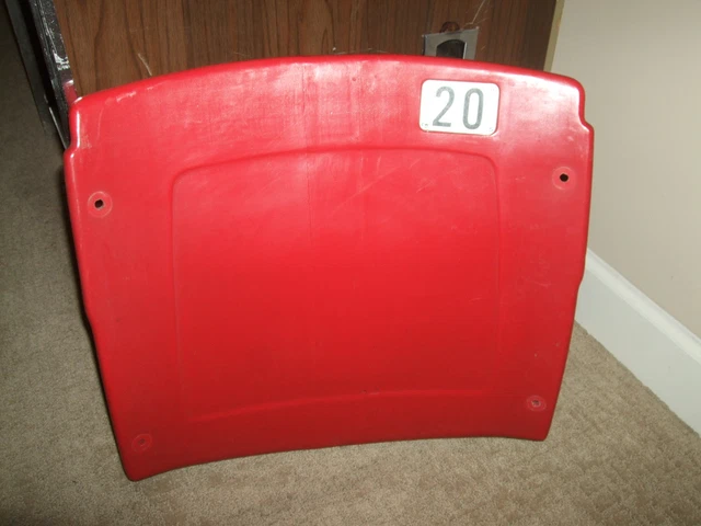 Busch Stadium seat back #20 Lou Brock  St Louis Cardinals