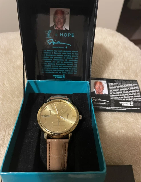 GIORGIO ARMANI HOPE Whatever It Takes Watch Limited Edition 35.00