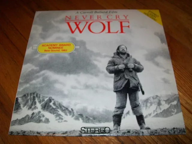 NEVER CRY WOLF Laserdisc LD EXCELLENT CONDITION VERY RARE GREAT FILM WALT DISNEY