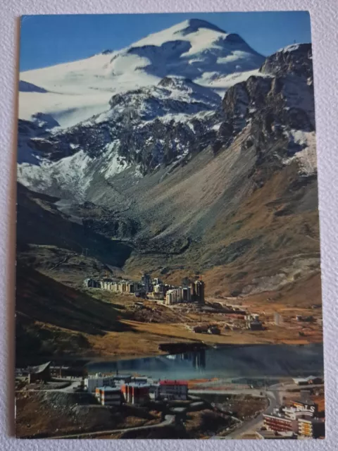 CPSM   TIGNES Station Le Val Clare Et La Grande Motte Vue Aerienne dept-73