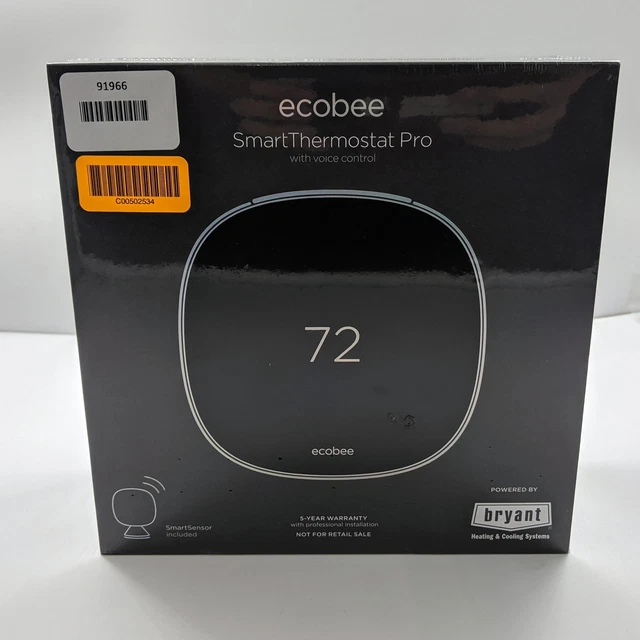ecobee Smart Thermostat Pro with Voice Control EB-STATE5BR-01 ecobee Smart Thermostat Pro with Voice Control EB-STATE5BR-01