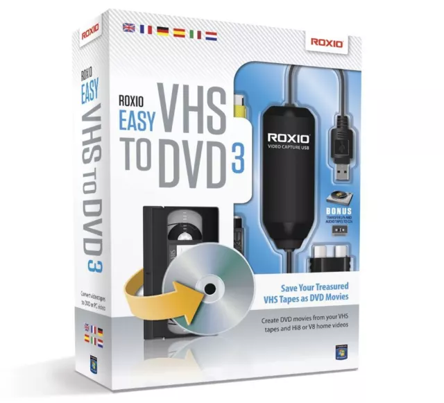 Roxio Easy VHS to DVD 3 DEUTSCH #BOX