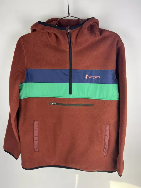 Cotopaxi Striped Teca Fleece Hooded Half-Zip Jacket Pullover Mens Size Large