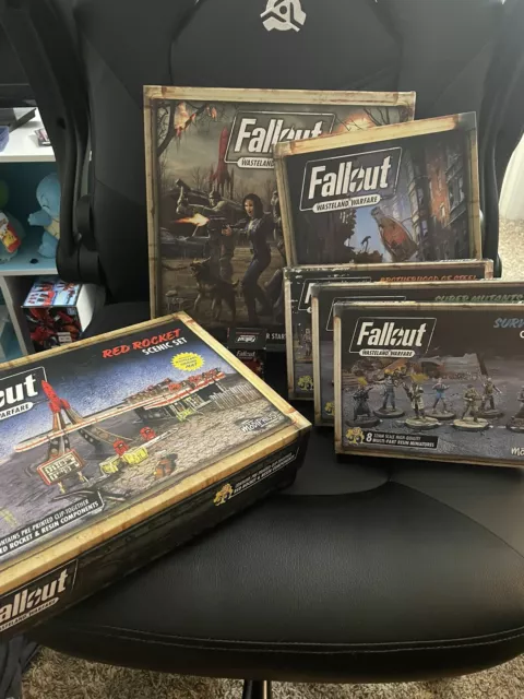 Lote Fallout Wasteland Warfare con gasolinera Red Rocket