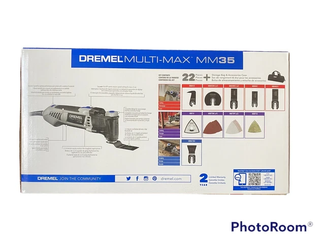 MM35 22-Pieces Multi-Max 3.5-Amp Variable Speed Oscillating MultiTool Kit Dremel