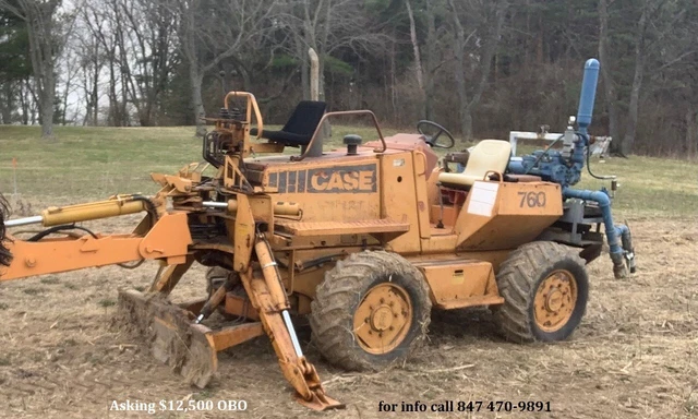 Information about the private sale of one Trencher Tractor Case 760 Information about the private sale of one Trencher Tractor Case 760