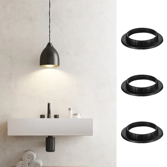 NICENEEDED 6 Anelli Portalampada In Metallo Argento - Anelli Riduttori Per Paralume A Vite, Adattabili A Lampade Da Tavolo E Lampadari - Ricambio Per Attacco Lampada G9 (Diametro 2,9 Cm)