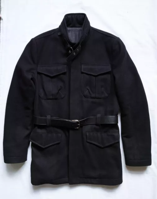 Alexander McQueen McQ Hooded Wool Jacket Coat