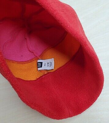 Gap Fleece Winter Hat Unisex S Small Pink Orange Red 10.5” Opening 4