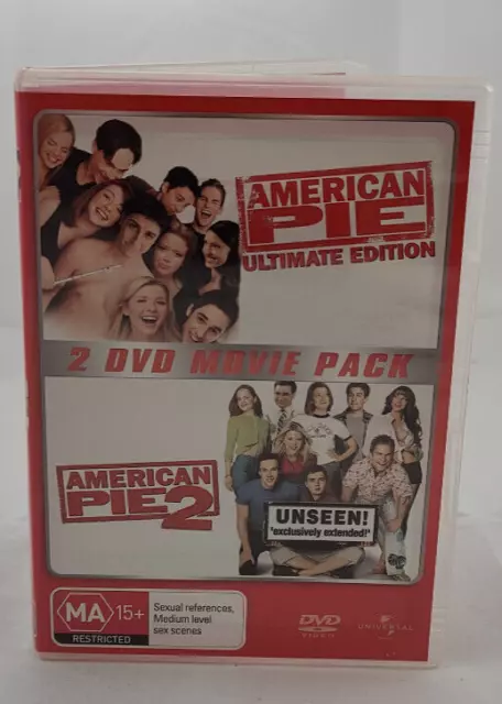 American Pie 1 & 2 (Ultimate Collector's Edition, DVD, 1999) - LIKE NEW - 2 DVDs