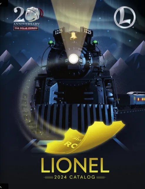 Lionel Trains 2024 Catalog Book O Gauge 228 Pages Polar Express 20Th Anniversary