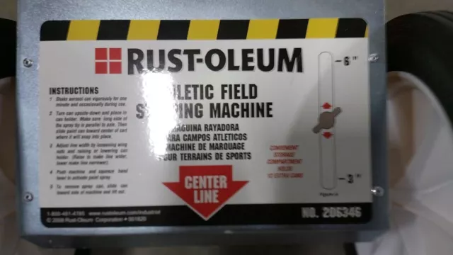 Rust-Oleum 206346 30-3/4 In Overall L Steel Striping Machine 2