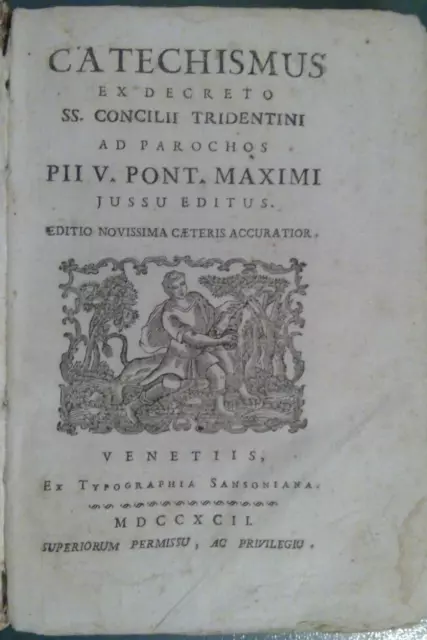 Catechismus Concilii Tridentini Pii V 1792 Catechismo Pio V