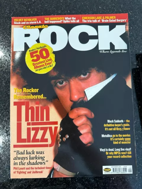 UK　LIZZY　70　THIN　2004　CLASSIC　QUIREBOYS　Issue　MAGAZINE　ROCK　PicClick　September　£6.99