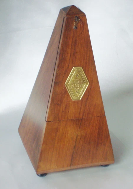 TRES ANCIEN METRONOME MAELZEL PAQUET FRANCE  en NOYER 1815-1846 2