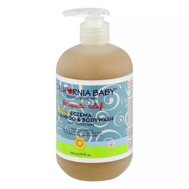 California Baby Eczema Shampoo and Body Wash (Therapeutic Relief) 19 oz